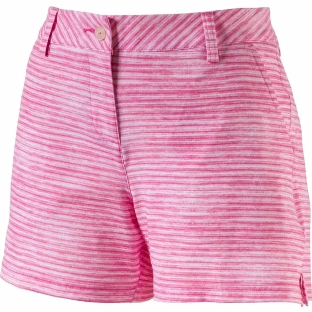 Puma Womens 5" Printed Golf Shorts Shocking Pink NWOT - Picture 3 of 12